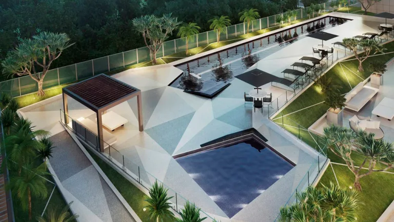 Piscinas - Hotel e Residencial com uso compartilhado