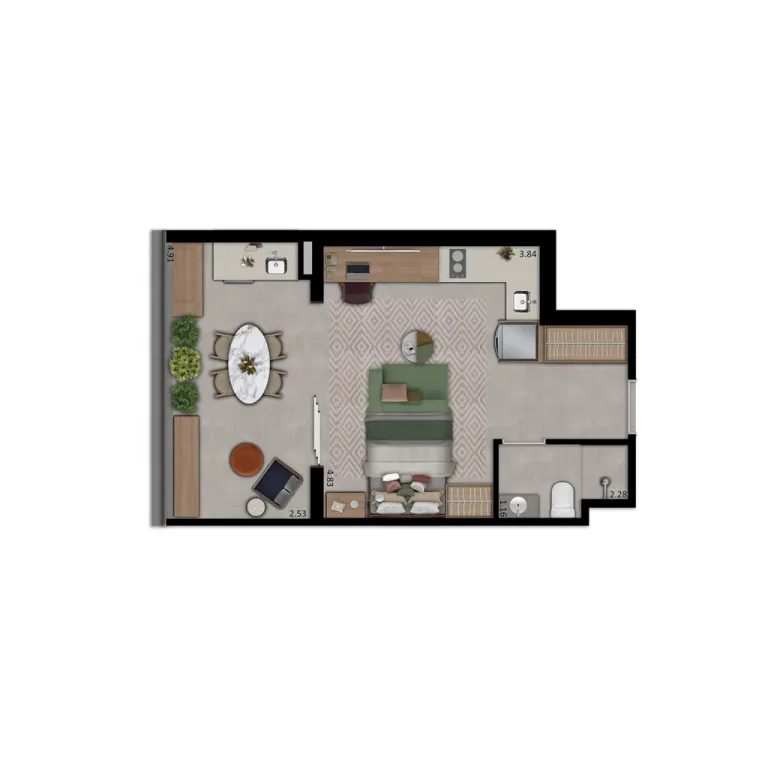 Residencial de 35m²