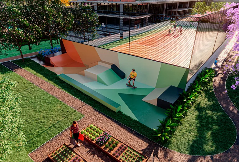 Pista de Skate e Quadra