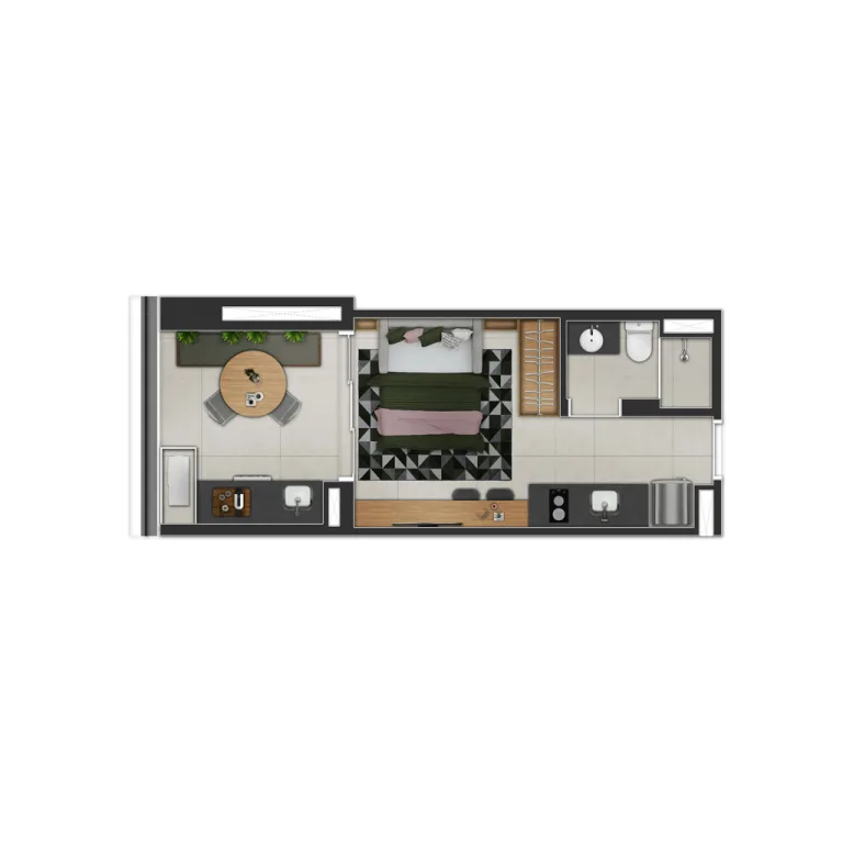 Planta - Unidade Studio​